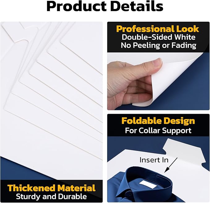 White Shirt Folding Cardboard, 8.5x14 inch, Pack of 50, T Shirt Folder Board, Paper Shirt Form Cardboard Inserts for T Shirt Display, DIY Painting, Clothes Packaging, Mailing, Storage
