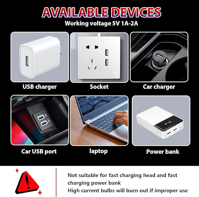 2PCS Car USB Night Lights, Touch Dimmable Vehicle Interior Ambient Lamp, Portable Retro Glass LED Light for Auto Decorations, Bedroom, Office, Travel, Camping, Gifts for Women and Men (Red)