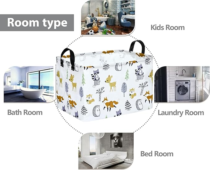 Rec Box Hamper Storage Basket Collapsible Organizer Bin Gift Shelf Baskets for Home and Kitchen Storage