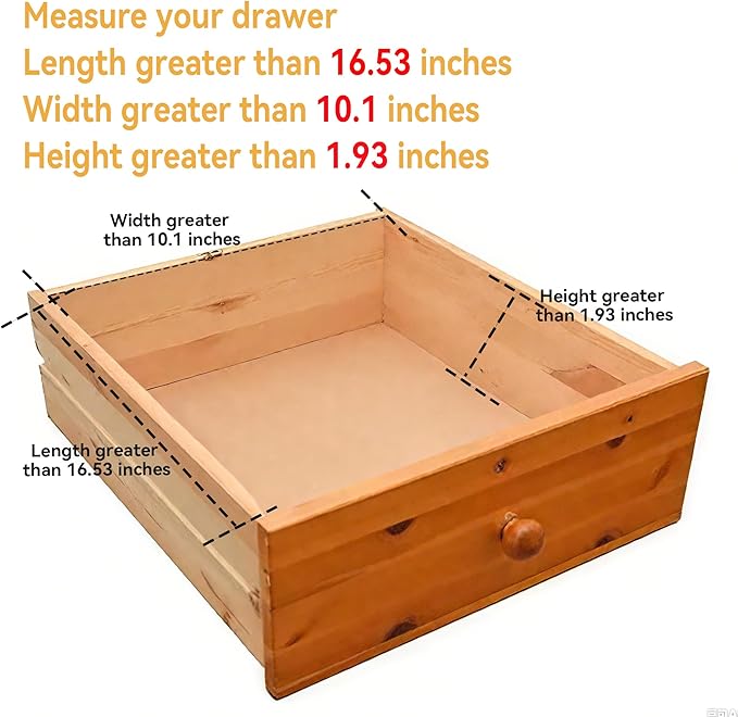 Yofidra Bamboo Silverware Organizer, 16.53 x 10.3 x 1.96 Inches Kitchen Utensil Drawer Organizer, Silverware Tray for Drawer with Fixed Slots for Spoons, Forks & Knives, Natural