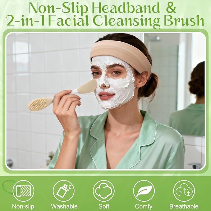 6Pcs Jade Roller for Face,Gua Sha Facial Tools for Women Natural Face Roller Massager Tool for Skincare, Makeup