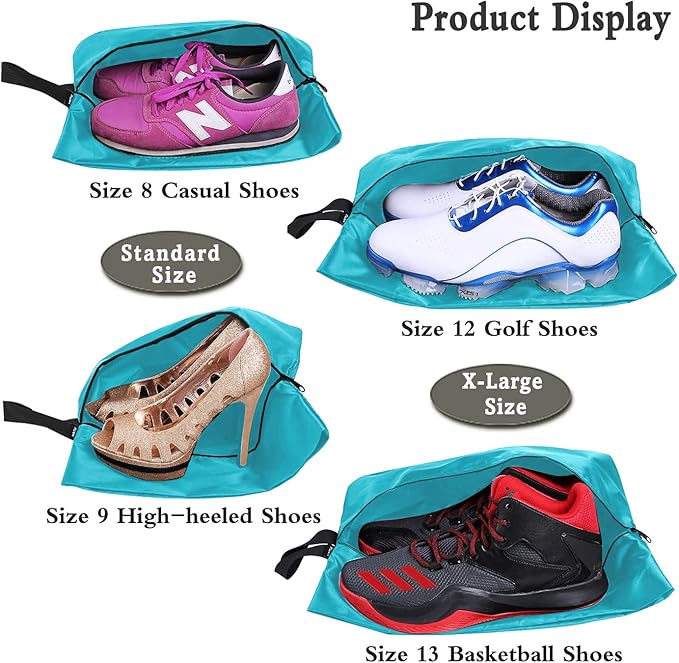 YAMIU Travel Shoe Bags (4-pack Green)