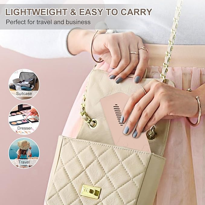 Travel Silicone Makeup Brush Holder with Breathable Lightweight Cosmetic Organizer Bag - Portable, Stylish, Versatile | Ideal Makeup Brush Case Pouch(Khaki)