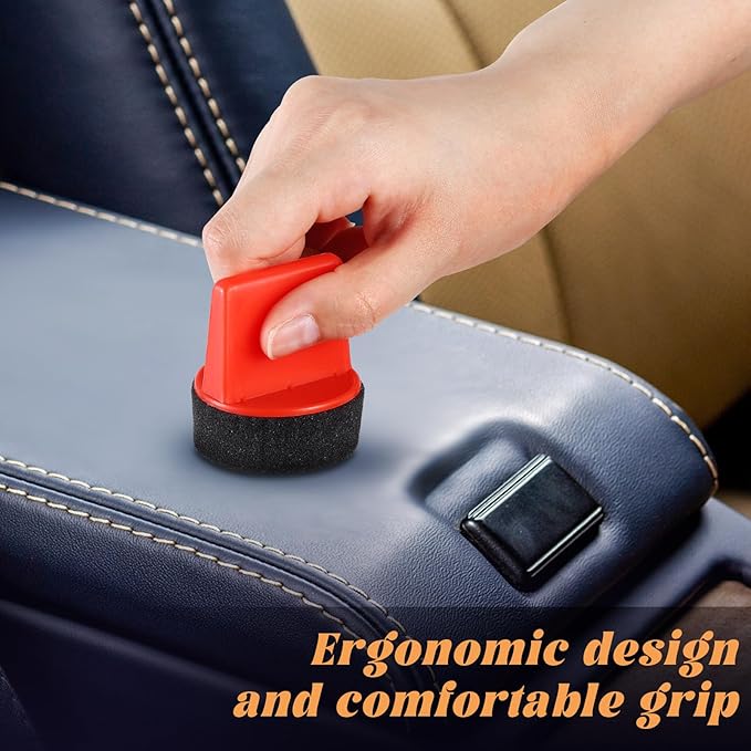 10 Pcs Shine Shoes Sponge Applicators Foam Dauber Shoe Polish Applicator Brush Leather Shoes Boots Care Cloths Suede Cleaner(10 Pcs Shoe Sponge B)