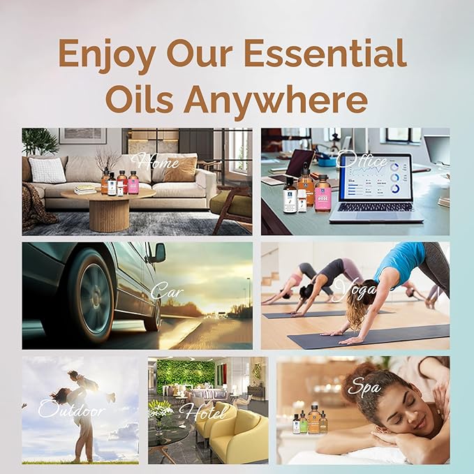 Spearmint Essential Oil, 100% Pure Natural Spearmint Oil for Diffuser, Face, Skin, Hair Care - Refreshing Aroma - 10mL