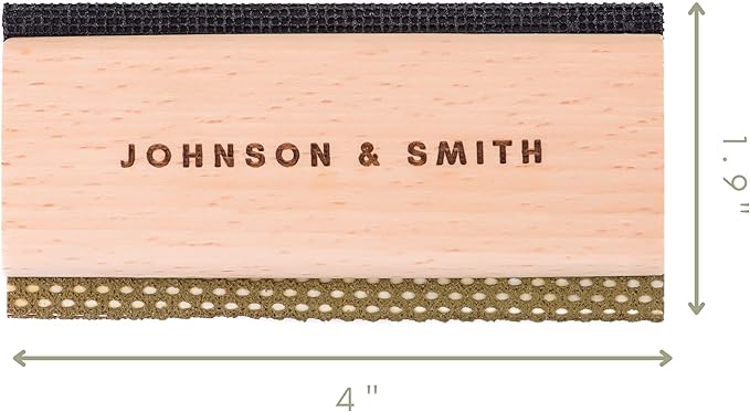 Johnson & Smith Sweater Comb - Double Sided Sweater Shaver Lint Scraper - Easy Grip Cashmere Comb - Multifunction Fabric Clothes Shaver Cashmere Pill Remover - Travel Pilling Remover Brush with Pouch