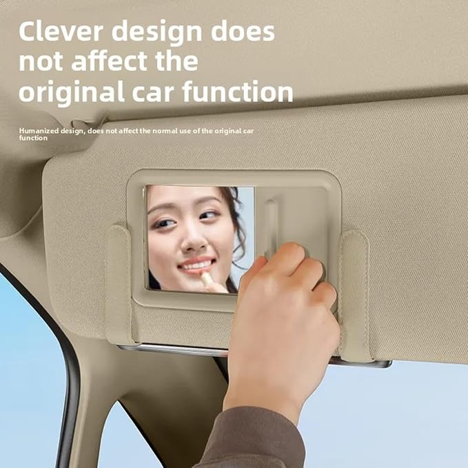 Leather Car Tissue Box for Car Interior, Multi-Function Tissue Holder with Visor Clip, Armrest & Back Seat Napkin Organizer, Vehicle Tissue Dispenser Accessories (Beige Hanging)