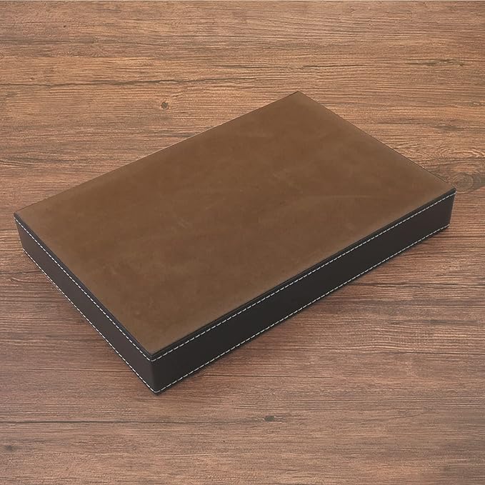 Desktop Storage Organizer, Nightstand or Dresser Organizer, Valet Tray, Entry Table Organizer, Modern bedside Box,PU Leather Drawer Storage Organizer Decorative Trays.