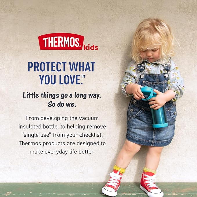THERMOS FUNTAINER Water Bottle with Straw - 12 Ounce - Kids Stainless Steel Vacuum Insulated Water Bottle with Lid, Avengers