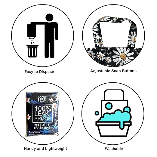 2 Pack Leakproof Car Trash Bags Detachable Waterproof Garbage Bags with Drawstring Hanging Organizer for Back Seat & Travel Flower Design