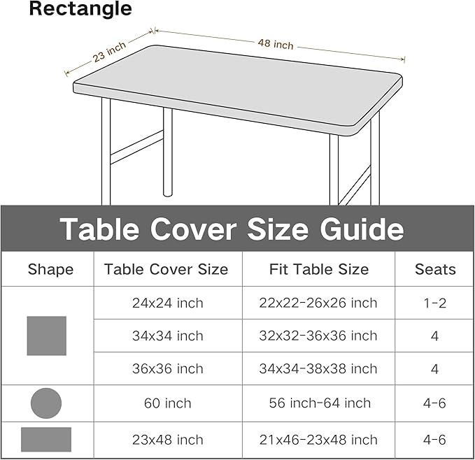 Rectangle 4ft Fitted Table Cover Elastic Tablecloth 4ft Stretch Spandex Table Top Cover for Dining Kitchen Home Party Red 23X48 Inch
