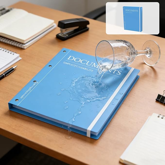 Important Document Organizer, Portable Document Holder for Papers, Passports, Birth Certificates, Expanding Folio for Home, School, Office Supplies, Letter Size