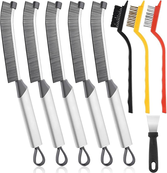 Crevice Cleaning Brush - Grout Scrub Brush, House Cleaning Supplies, Gap Cleaning Tools, Home Essentials, Gifts for Women Men, Hard Bristle Crevice Cleaner Brush for Household Use, Bathroom