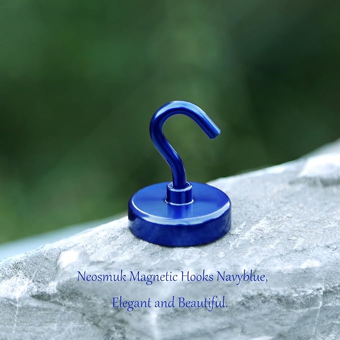 Neosmuk Magnetic Hooks, Cruise Ship Essentials, 26#,Navyblue