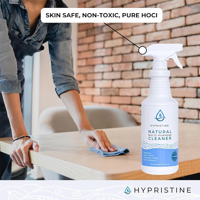 Hypristine Natural Multipurpose Surface Cleaner, 32oz Spray & 2 Pack of 1 Gallon Bottles