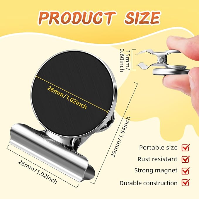 VNDUEEY 500 Pack Fridge Magnets Refrigerator Magnets, Strong Magnetic Clips Heavy Duty, Magnet Clips for Whiteboard, Magnets for Fridge Locker Office Accessories, Classroom Teacher Supplies