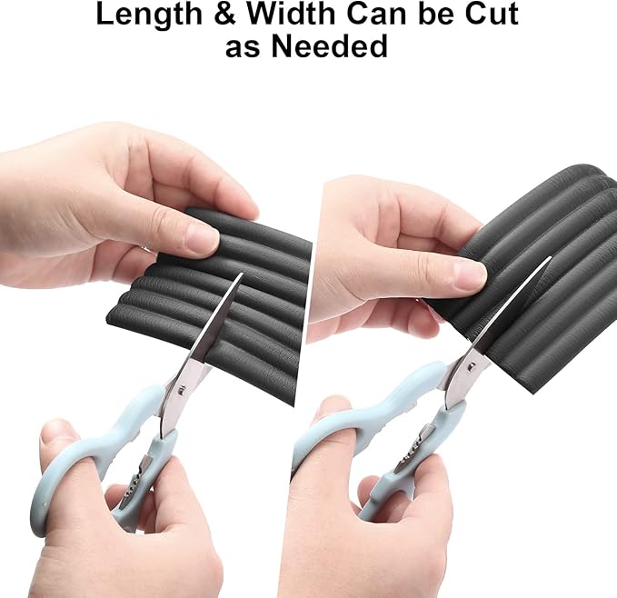 Dovesail Baby Proofing Edge Protector 6.6 feet with 3M Strong Adhesive Pre-Taped, Baby Proof Padding Extra Wide Edge Safety Guards for Sharp Edges, Table, Desk- Black
