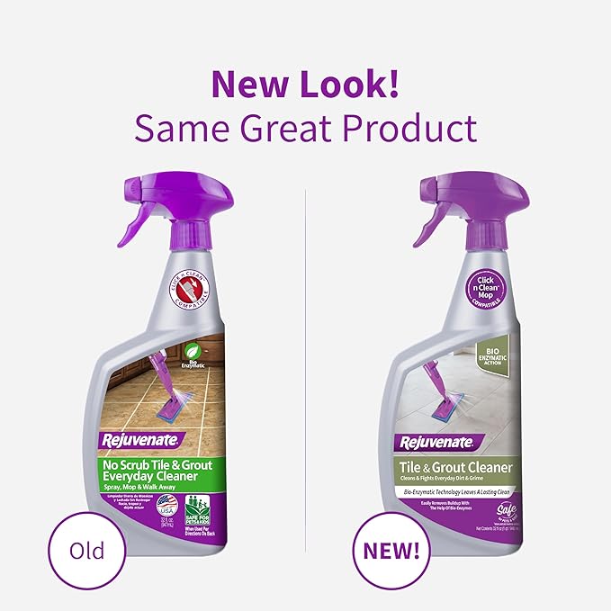 Rejuvenate Bio-Enzymatic Scrub Free Tile and Grout Cleaner Lightens and Brightens Every Time (32oz)