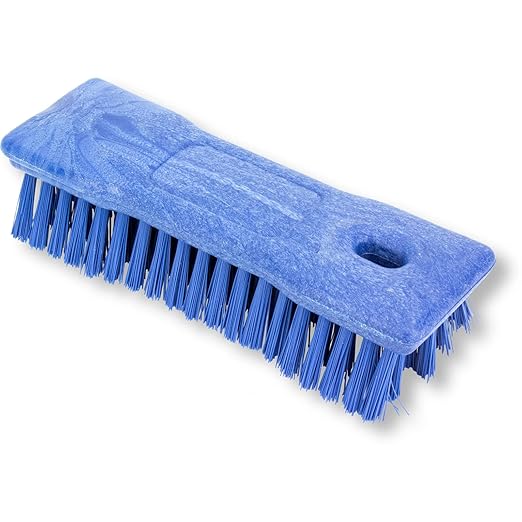 SPARTA 42024EC14 Comfort Grip Plastic Scrub Brush, Hand Brush For Cleaning, 2 Inches, Blue, (Pack of 6)