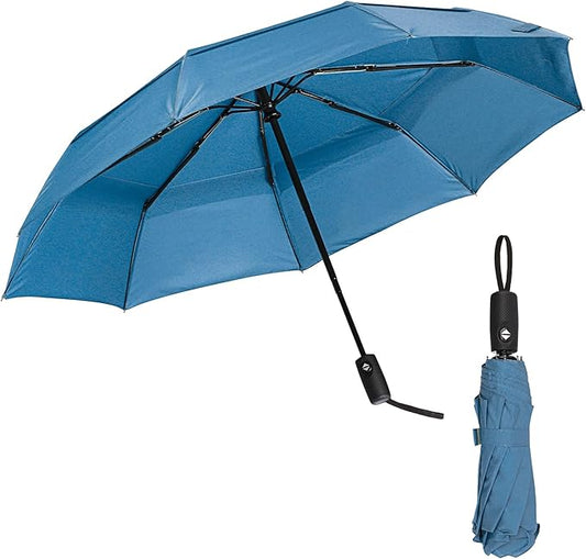 Mr. Pen- Windproof Travel Umbrella, Small Water-Resistant Automatic Folding Umbrella for Rain and Sun, Light, Compact and Portable for Women & Men, Fits Car & Backpack