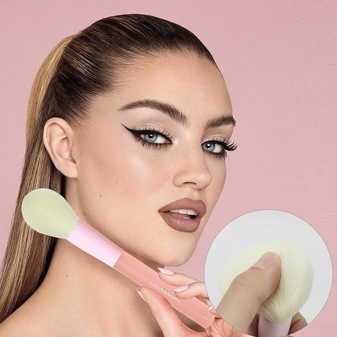 18-Pcs Makeup Brush Set for Beginners - Travel-Friendly with Soft Arthritis-Friendly Handles & Non-Shedding Bristles | Includes Storage Bag, Eyeshadow Brushes & Sponges (Multi-Color)