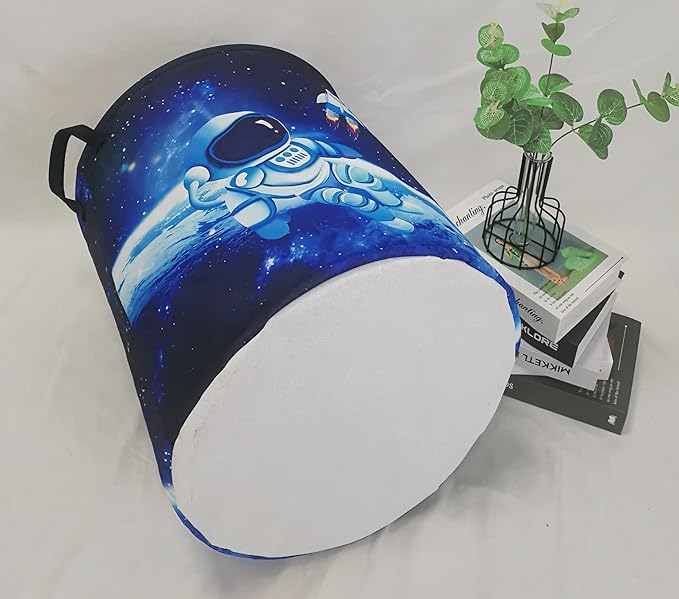 Kids Hamper Baby Storage Bins Organizer Gift Toy Box Waterproof Laundry Basket Large Canvas Collapsible Chest for Home Boys Room Decor