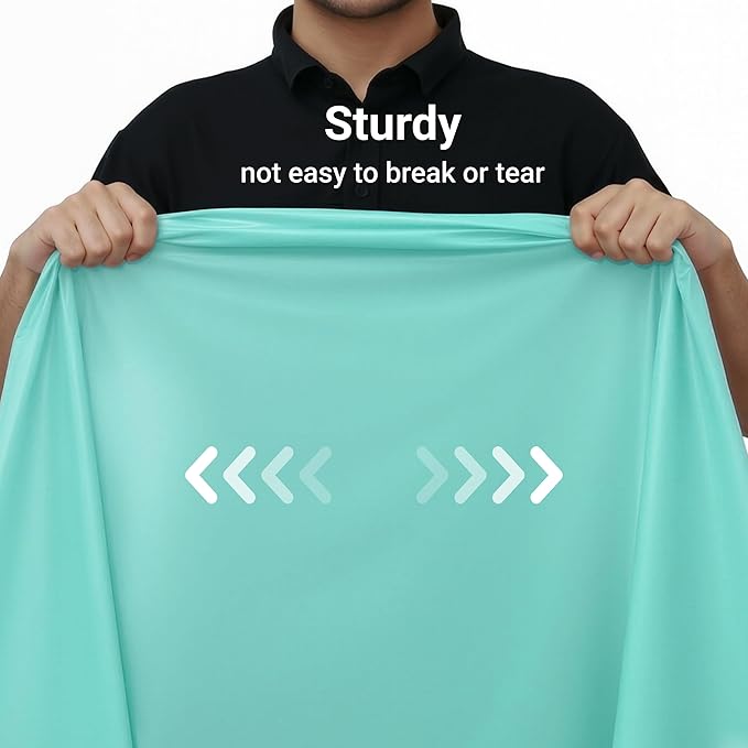 Auros Premium Plastic Tablecloths 10 Pack, 54 x 108 Inch Rectangle Disposable Table Covers for 6FT Tables, Thick & Durable, Waterproof & Spill-Proof, Easy Cleanup for Parties, Wedding, Aqua