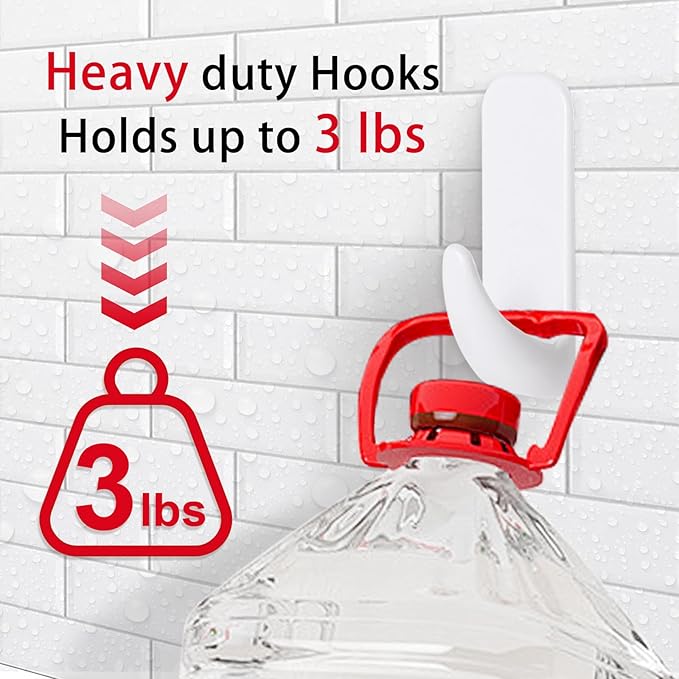 Wall Hooks for Hanging Heavy Duty 35pcs, Towel Hanger for Bathroom with 40 no Damage Adhesive Strips Medium, Dorm Essentials forwreath,hat,Coat