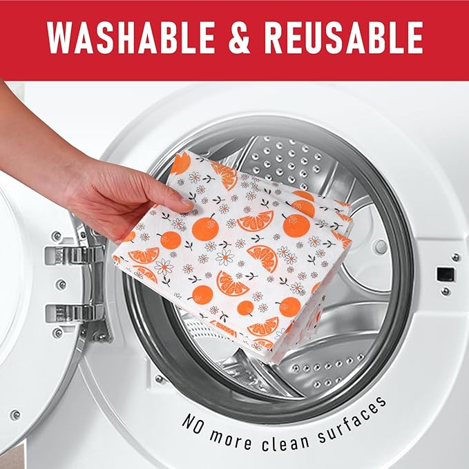 Cooyes Shelf Liners, 2-in-1 Non-Slip Fridge Mats, Absorb Excess Moisture, No-BPA Multiple Sizes for Glass Shelves, Kitchen Cabinets, Drawers (17.7 W x 36 L Inches, Dasiy-6 Pack)