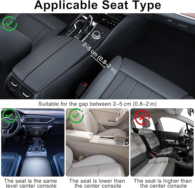 EEEKit Car Cup Holder, Car Seat Seam Wedge Cup Holder, Cell Phone Storage Organizer, Multifunction Glove Box Organizer