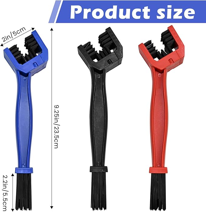 Bike or Motorcycle Chain Washer, Motorcycle Chain Gear Dirt Clean Brushes, Motorcycle Chain Brush Tool Set