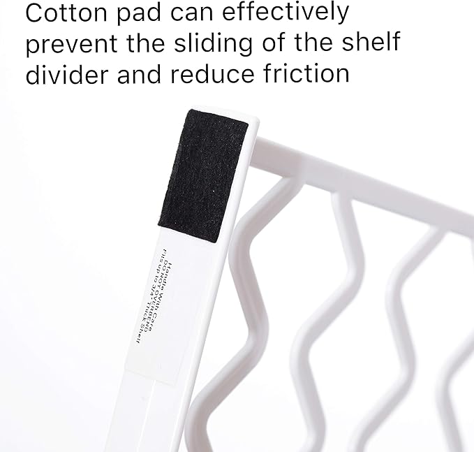 CY craft 8 PCS Shelf Divider,Thickened Wood Shelf Dividers,White Plastic Closet Shelf Separators Clothing Organizer Perfect for Bedroom Shelving Organization and Kitchen Cabinet Shelf Storage