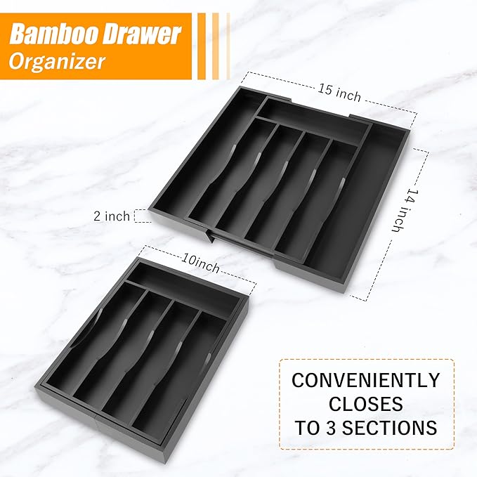 Kitchen Silverware Drawer Organizer and Storage Kitchen Gadgets Best Sellers 2025 First Apartment Essentials New Home Must-Haves Things Stuff Accessories Housewarming Hostess Host Gifts