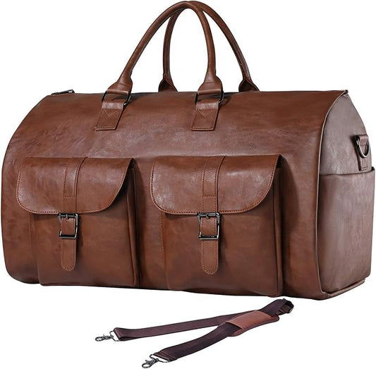 seyfocnia Convertible Travel Garment Bag, Carry-on Garment Duffel Bag for Men and Women - 2-in-1 Hanging Suitcase Suit Business Travel Bag