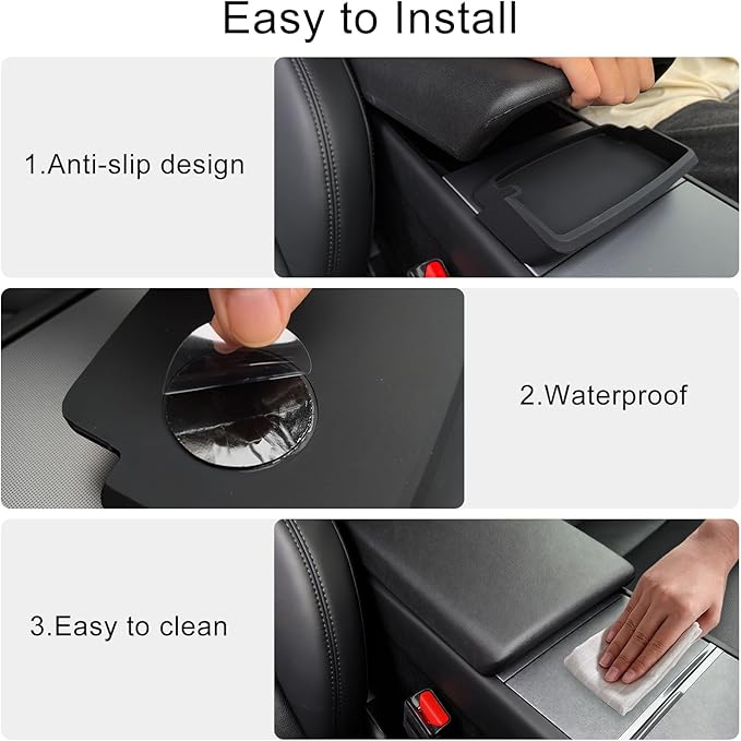 Center Console Storage Organizer for Tesla Model 3 Highland Model Y Juniper Sunglasses Holder Phone Key Armrest Storage Box Car Interior Upgrade Accessories