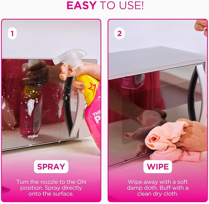 The Pink Stuff Miracle Multi-Purpose Cleaner Spray, 30 fl oz – Now 20% More! Powerful All-Purpose Cleaning Solution for Kitchens, Bathrooms, Floors & More – Cuts Through Grease & Grime with Ease