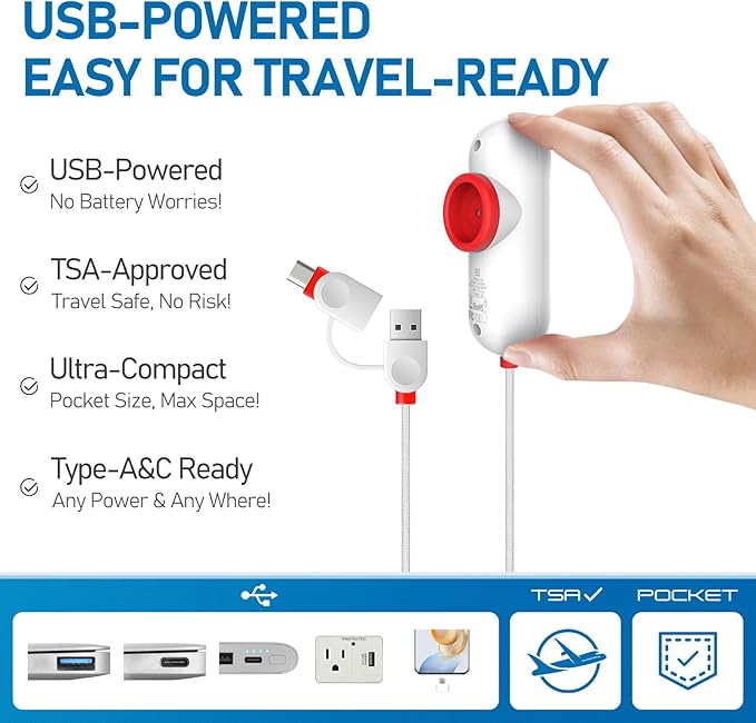 VMstr 9 Pack Travel Vacuum Storage Bags with USB Pump, Vacuum Packing Seal Bags for Luggage, Carry-on Size Space Saver for Clothes and Clothing Travel