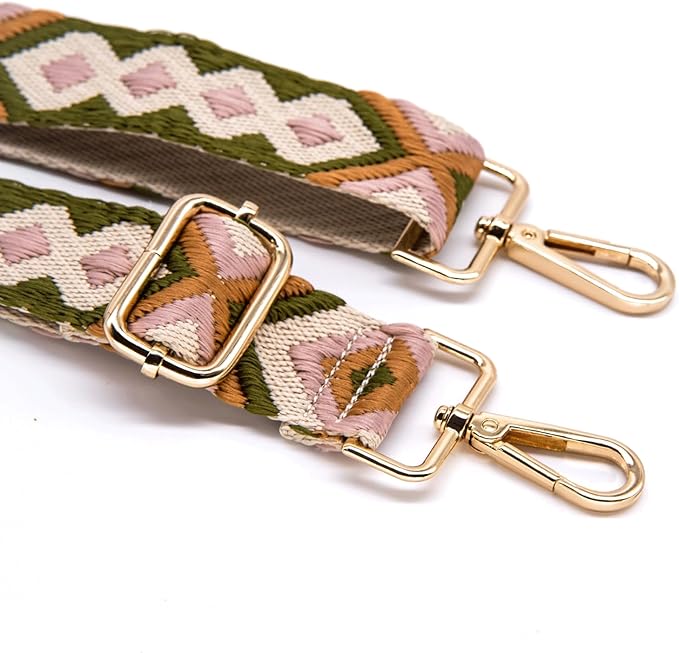 S&loyoe Purse Straps Replacement Crossbody Bag Strap Adjustable Wide Guitar Straps for Handbags 1.5inch