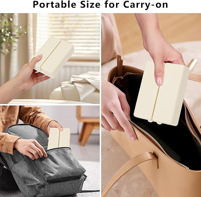 FYY Daily Pill Organizer,2 Pcs 7 Compartments Portable Pill Case Travel Pill Organizer,[Folding Design] Pill Box for Purse Pocket to Hold Vitamins,Cod Liver Oil,Supplements and Medication-White