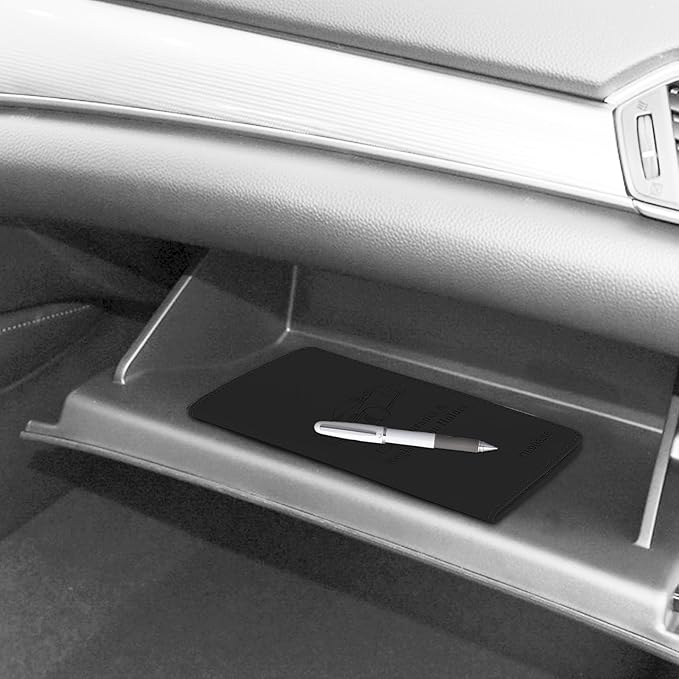 TILDOSAC Car Registration & Insurance Card Holder Leather Auto Glove Box Organizer Document Wallet with Magnetic Shut