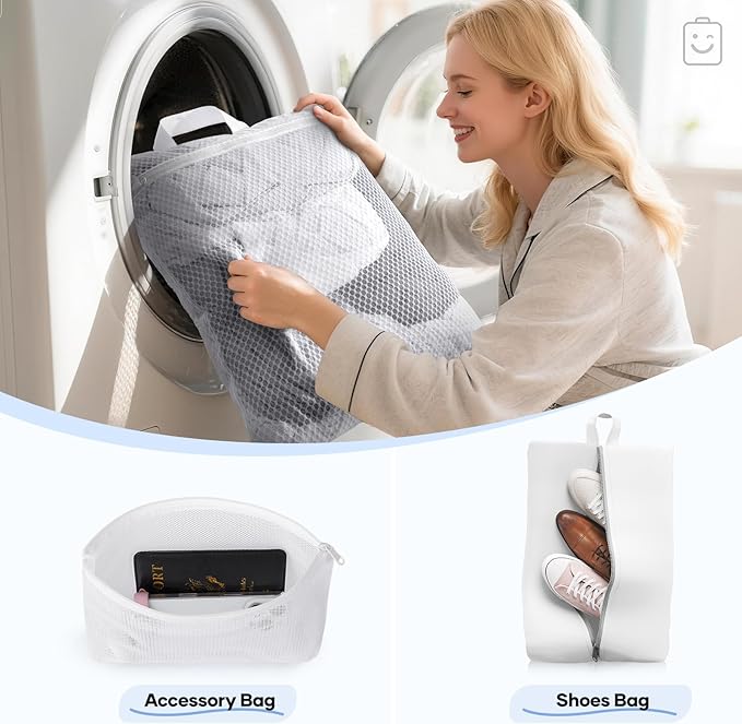 Veken 11 Set Compression Packing Cubes for Travel Essentials,Compressible Expandable Large Luggage Suitcase Organizer Bags for Clothing,Durable Space Saver Storage Bags with Toiletry Bags(White)