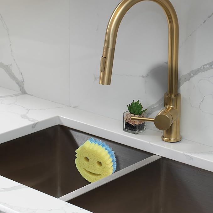 BeraTek Scrub Daddy Sponge Holder for Kitchen Sink - Stop Soggy Sponges with Suction Cup Caddy - Compatible Scrub Mommy Holder & Kitchen Sink Organizer - Black, 1-Pack