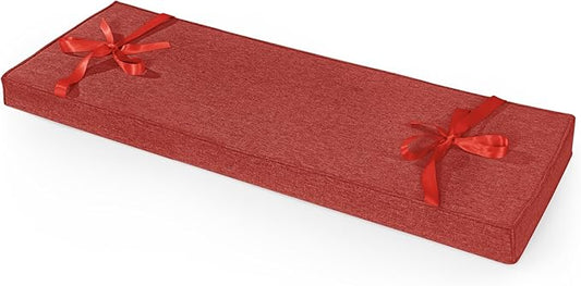 ROFIELTY Bench Cushion 31 inch, Durable Bench Cushions for Indoor Furniture, Non-Slip Window Seat Cushion Indoor, Personalized Custom Bench Cushion (Red, 31x11x2)