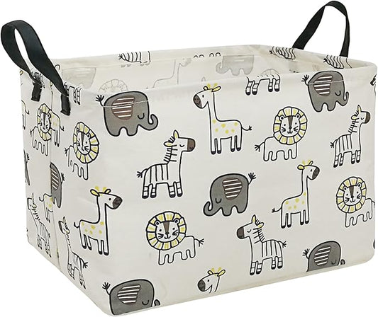 Baby Gift Storage Basket Collapsible Nursery hamper Organizer Bin Waterproof Toy Box for Organizing Home/Dorm/Kitchen/Pet/Office/Closet/Shelf/Room decor