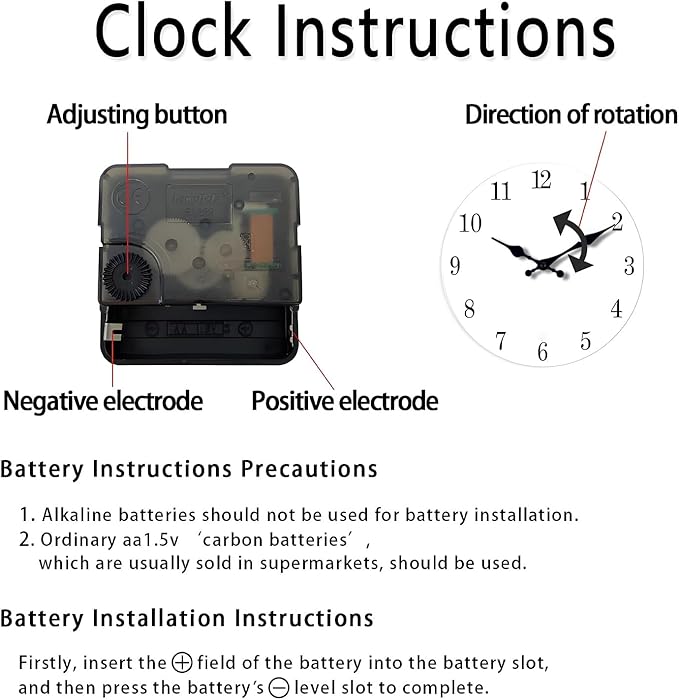 Fish Clock for Kitchen Round Small Wall Clocks Battery Operated 12 Inch Non Ticking Wall Clock Silent(No Solid Wood, It is with MDF Material)