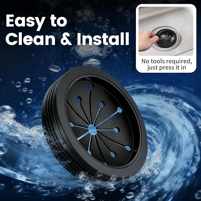 Garbage Disposal Splash Guard, 2 Pack 3 1/8" Sink Baffle Disposer Drain Splash Guard Collar Rubber Replacement Quiet Cover Ullnosoo for Waste King, Whirlaway, GE Disposer