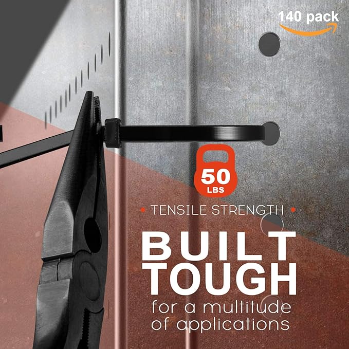 140 Pack 3/4" Zip Tie Adhesive Mounts Self Adhesive Cable Base Holders with Multi-Purpose Tie wire clips with screw hole,Anchor stick on wire holder,Black