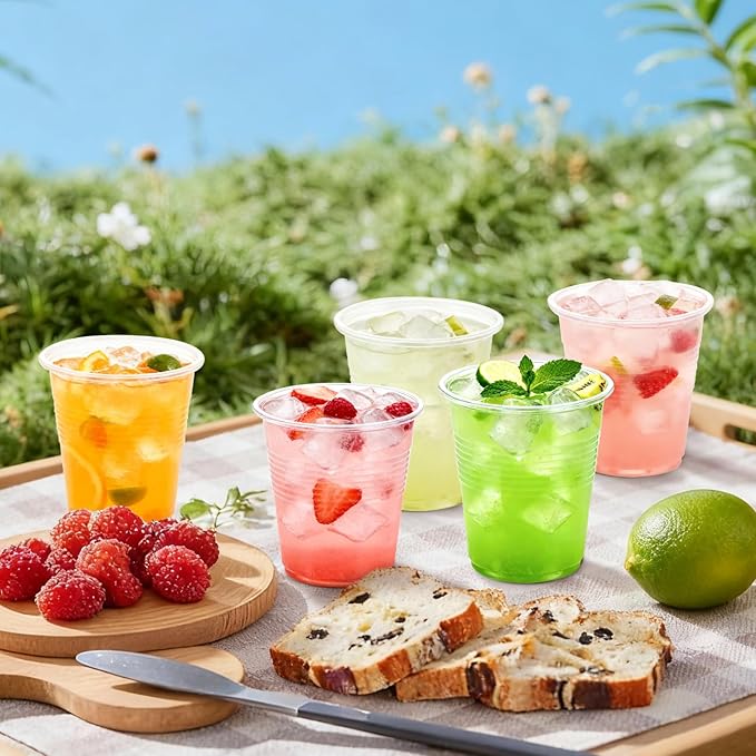Lamosi 1500 Pack 3 oz Clear Plastic Cups, Disposable Bathroom Mouthwash Cups, Small Plastic Drinking Cup for Ice Tea, Party,Tasting, Travel and Event