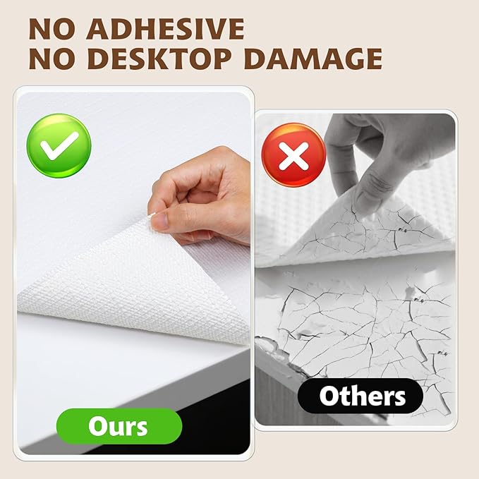 Shelf Liners for Kitchen Cabinets Non Adhesive Drawer Liner 17in x 20FT Pure White Thickened Shelf Liner Strong Non-Slip Easy to Clean for Tool Box Refrigerator with Knife and Tape Measure