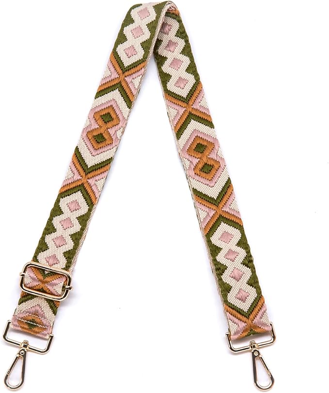 S&loyoe Purse Straps Replacement Crossbody Bag Strap Adjustable Wide Guitar Straps for Handbags 1.5inch
